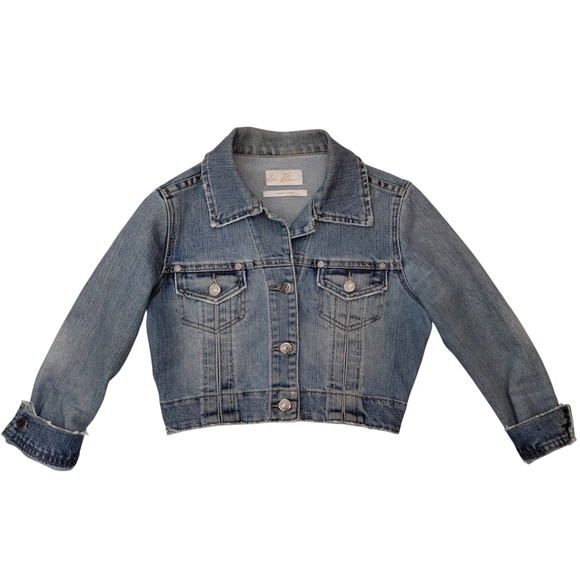 Costa Blanca Jackets & Blazers - Costa Blanca Classic Blue Denim Crop Jacket